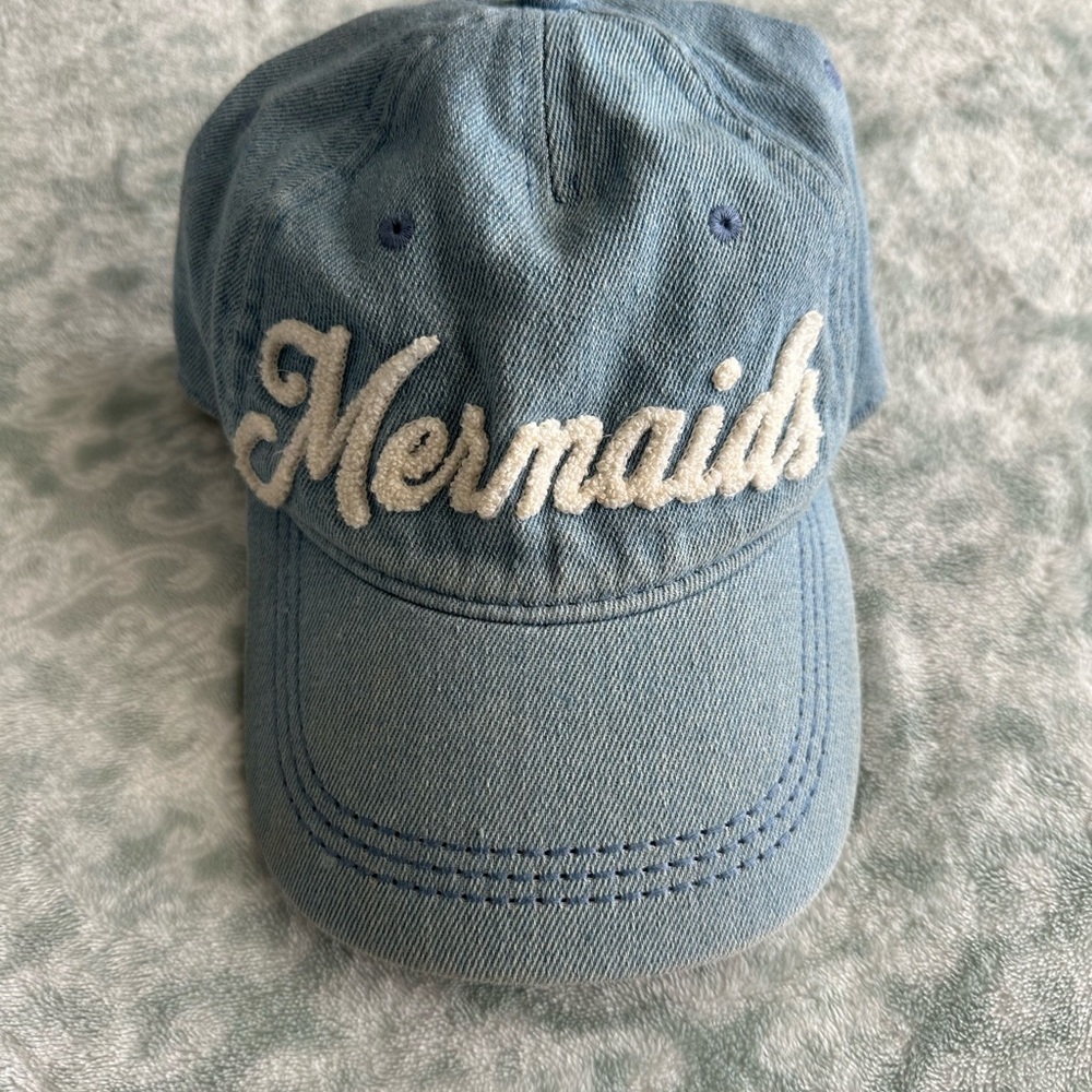 Blue Denim 'Mermaids' Cap